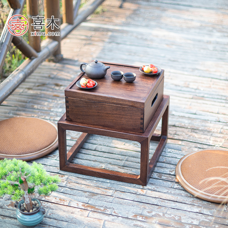 实木茶几纯实木气派,意式实木客厅茶几