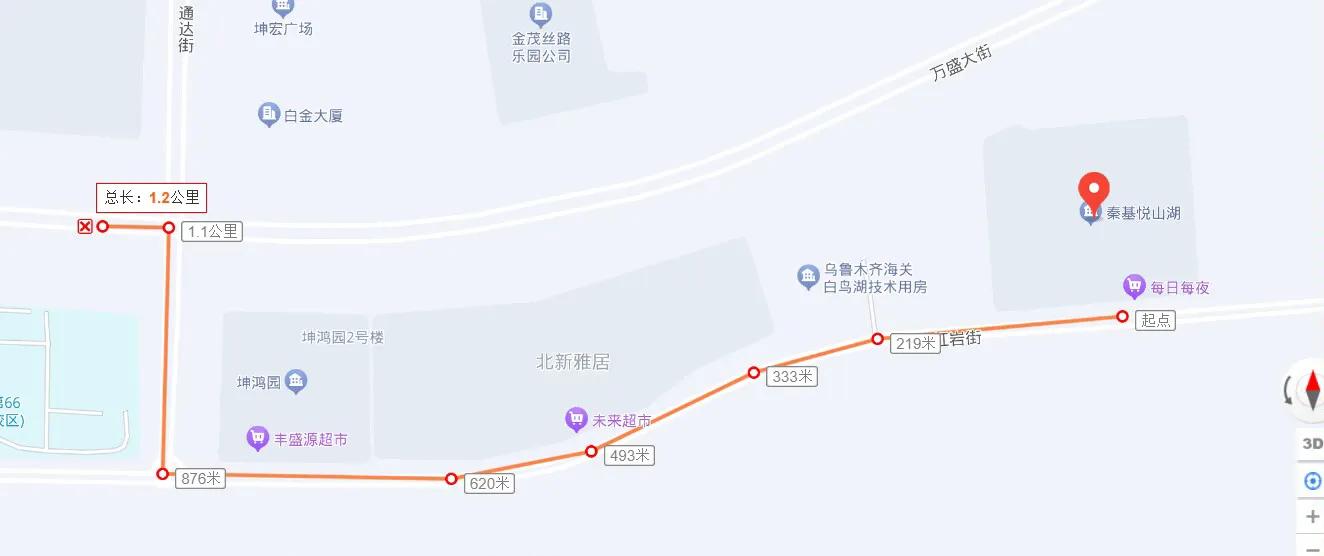 乌鲁木齐小区免费公交路线,乌鲁木齐距离哪里最近