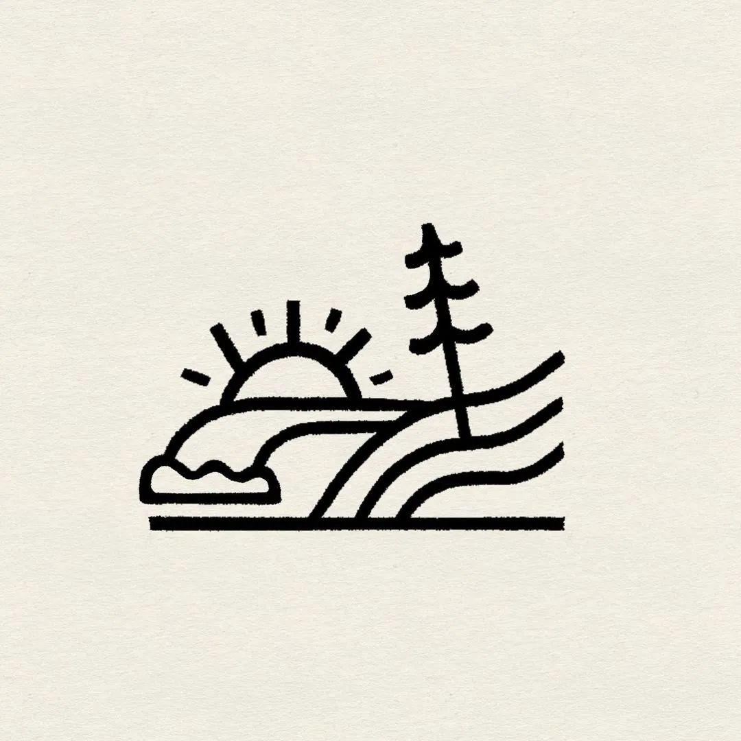 三分钟儿童春天风景简笔画马克笔,海边椰树风景简笔画图片大全