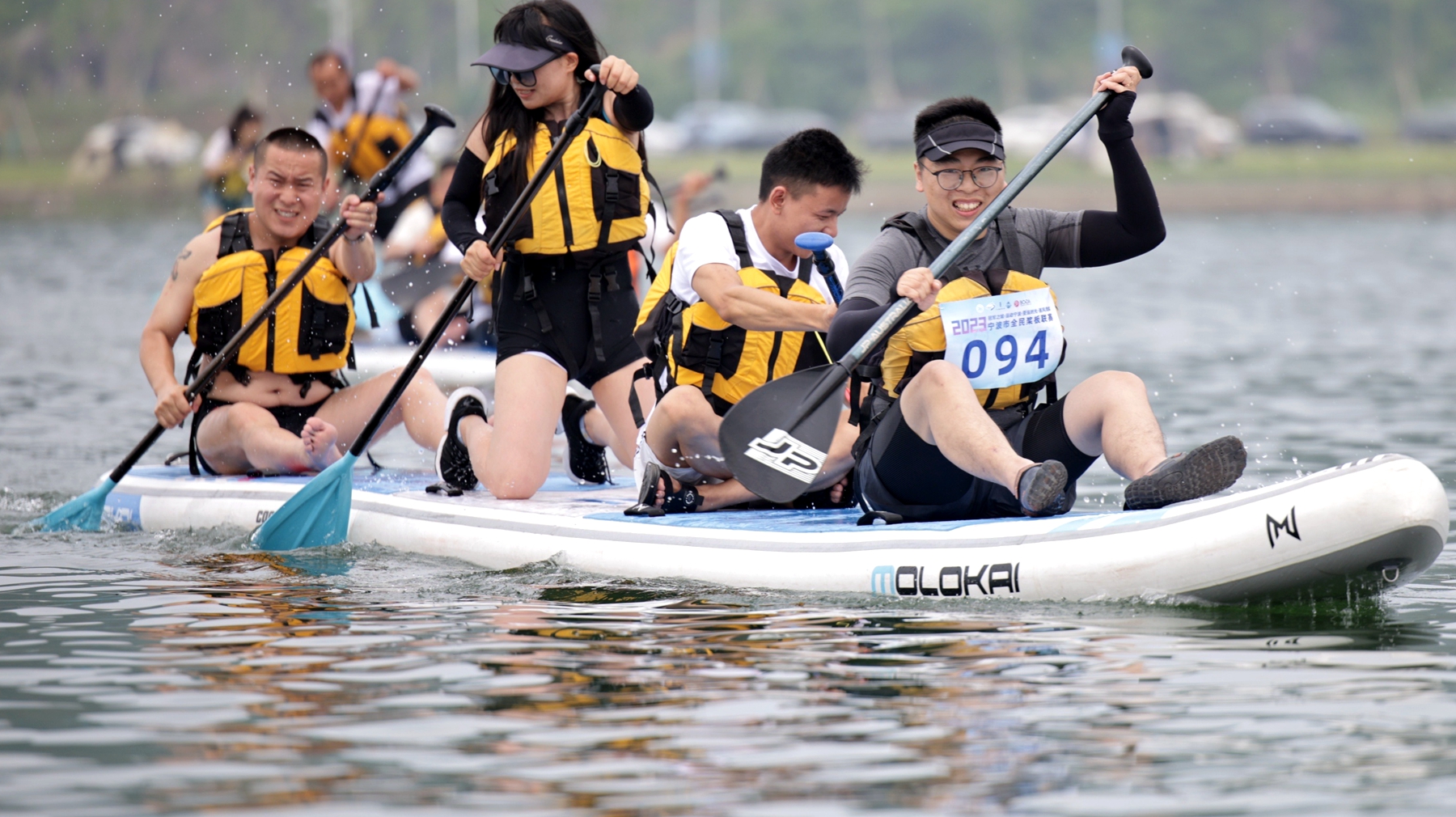“天妃湖杯”2023宁波市全民桨板联赛（宁波湾站）激情开赛