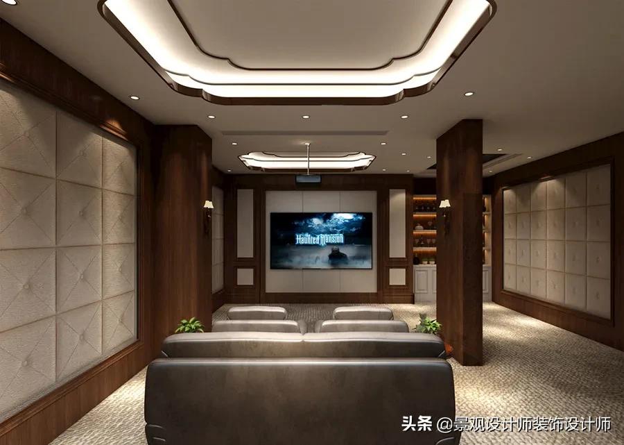 家庭影院KTV设计图纸,家庭ktv与家庭影院一体设计