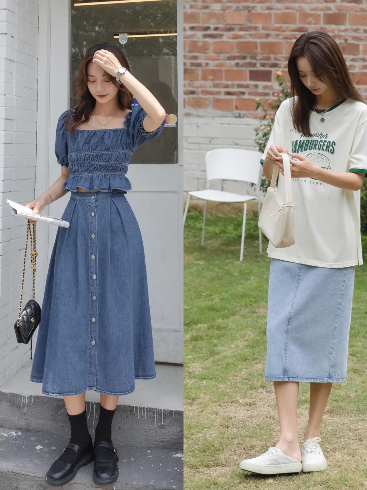 半身裙的四种时髦搭配技巧,毛呢背带半身裙是不是过时了