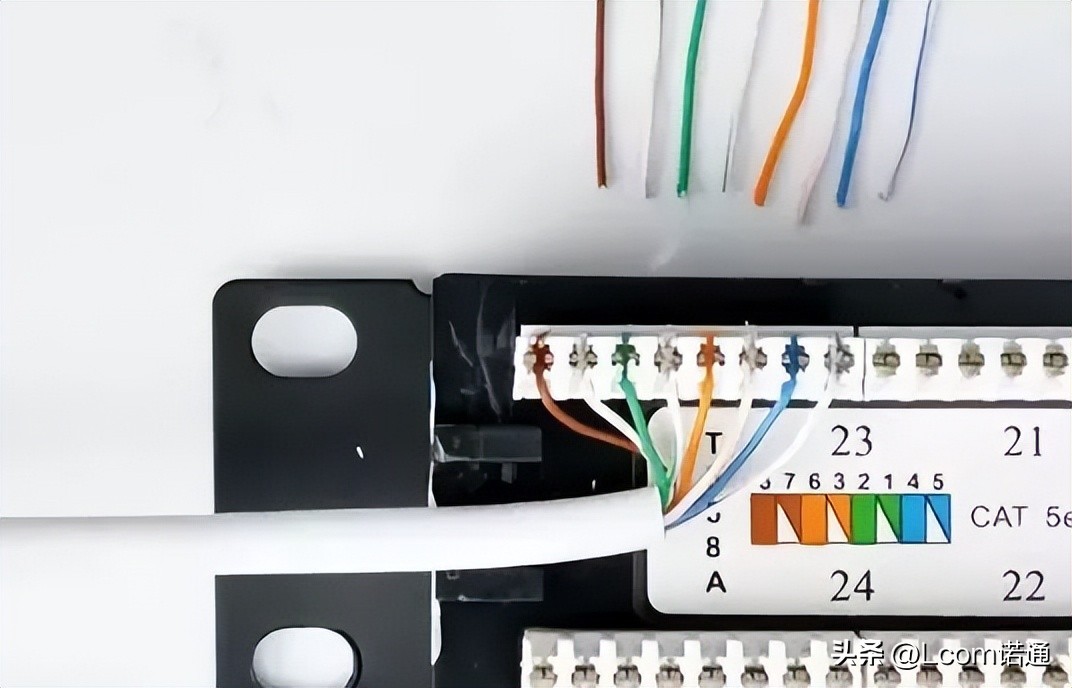 网络综合布线中的网线怎么接,配线架上的网线怎么接线