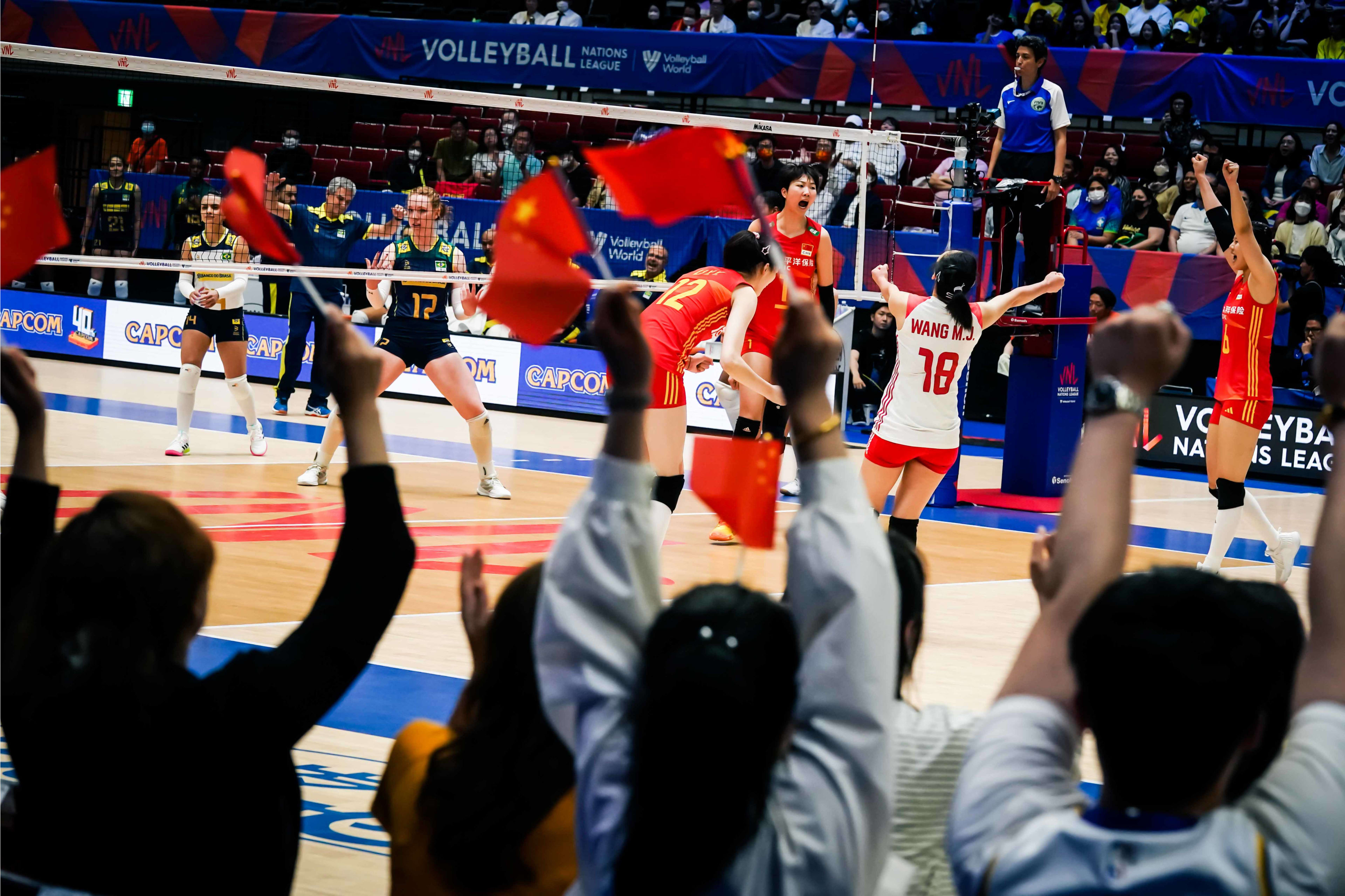 世界女排联赛中国女排1:3不敌日本,韩国女排世界联赛连败