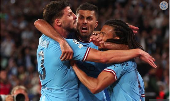 欧冠皇马曼城赛后评价,欧冠决赛曼城1-0国米颁奖视频