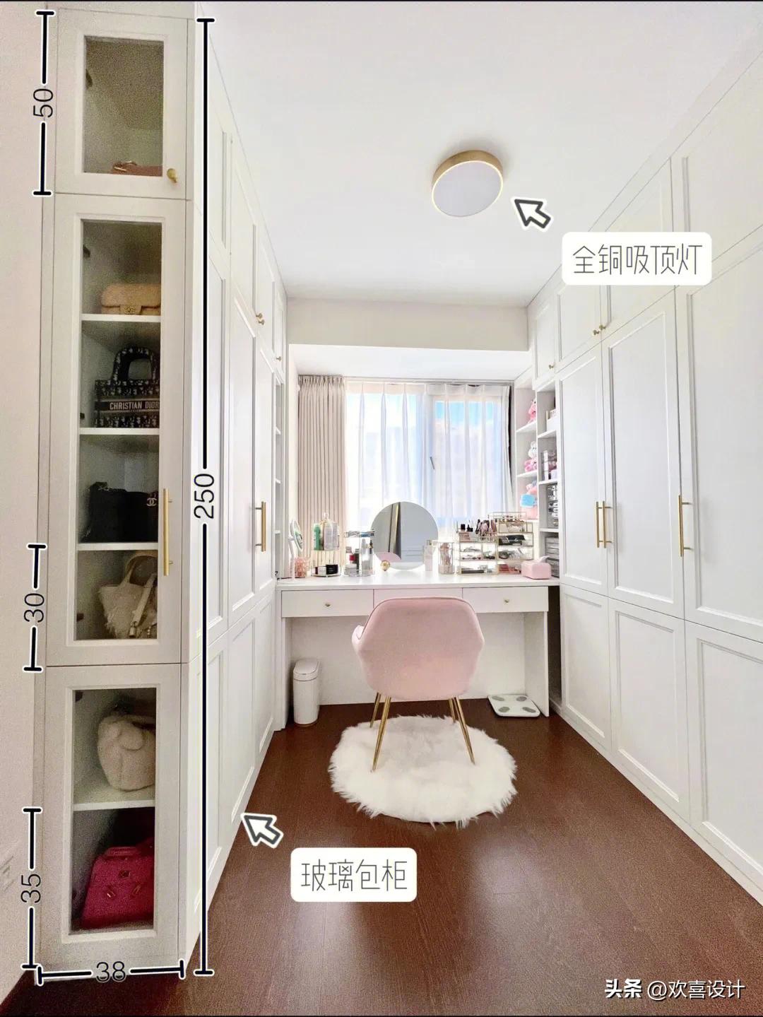 衣帽间门效果图大全2020款,30款衣帽间分享