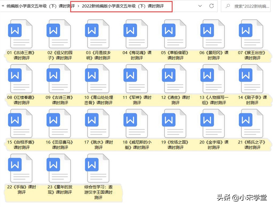 五年级下册语文一课一练参考答案,语文五年级下册练习与测评答案