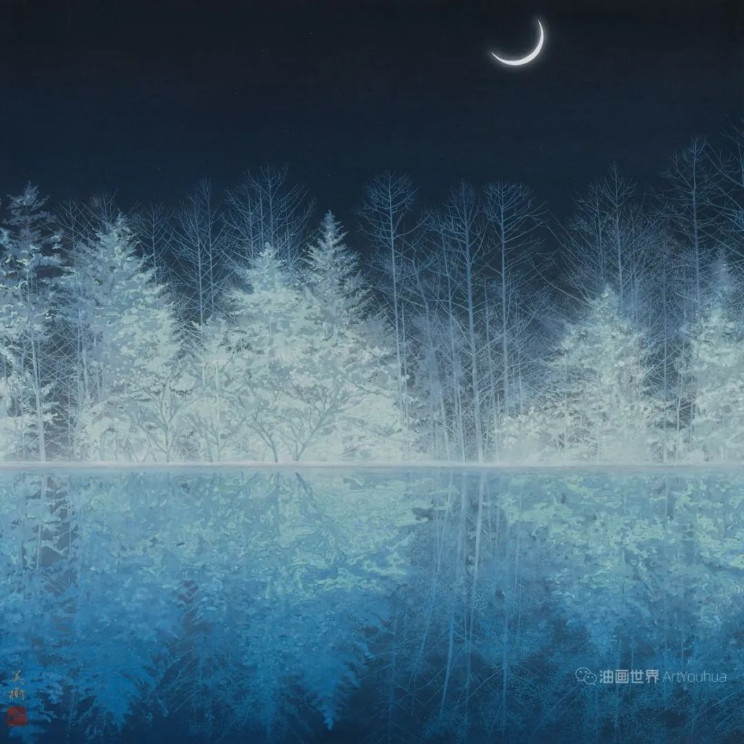 野地美树子手绘油画,日本画家奈良美智作品图