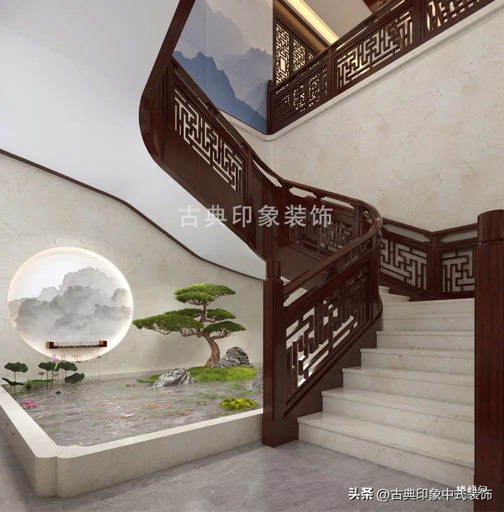 江南风格室内装修设计会所,中式园林会所效果图