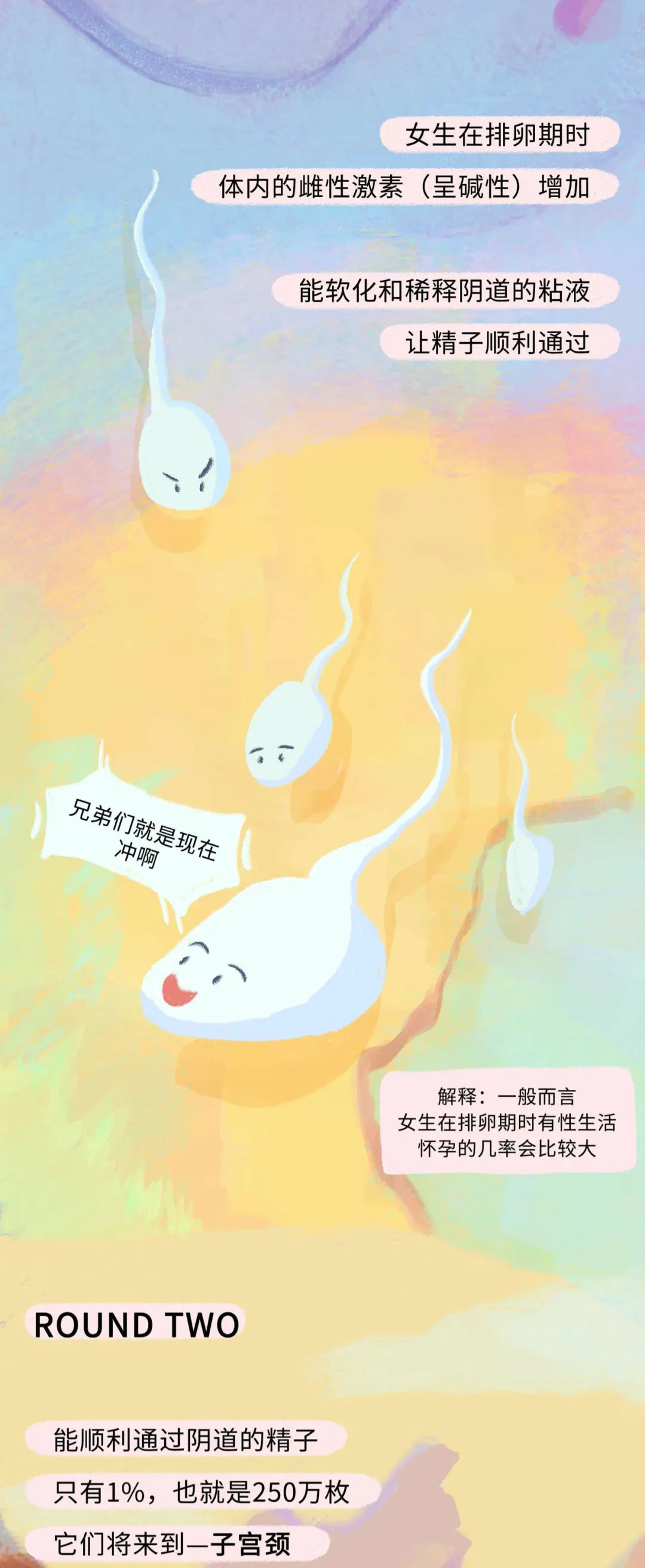 精子进入女生体内的全过程曝光！不要再傻傻不清楚