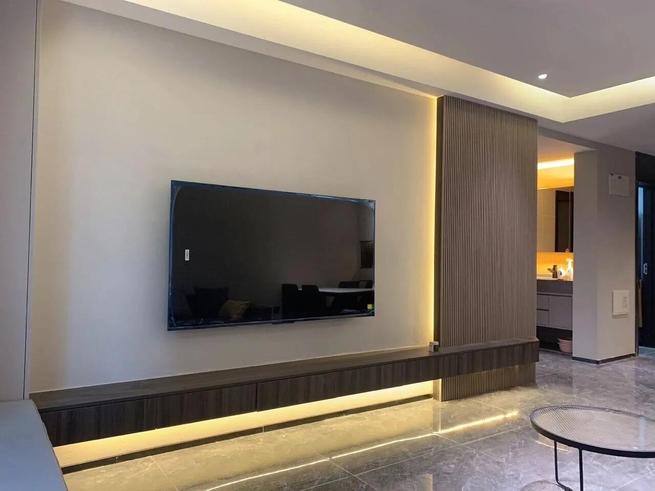 最流行格栅电视背景墙,30款背景墙