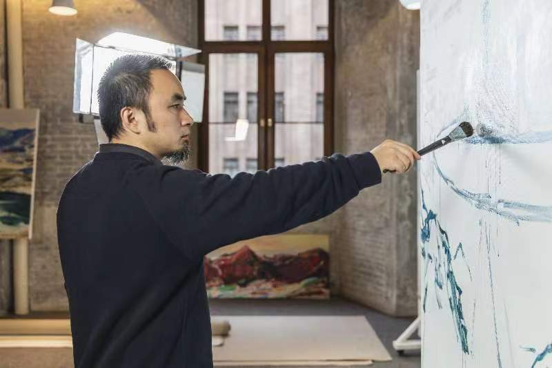 中美艺术作品展,中美书画艺术交流展