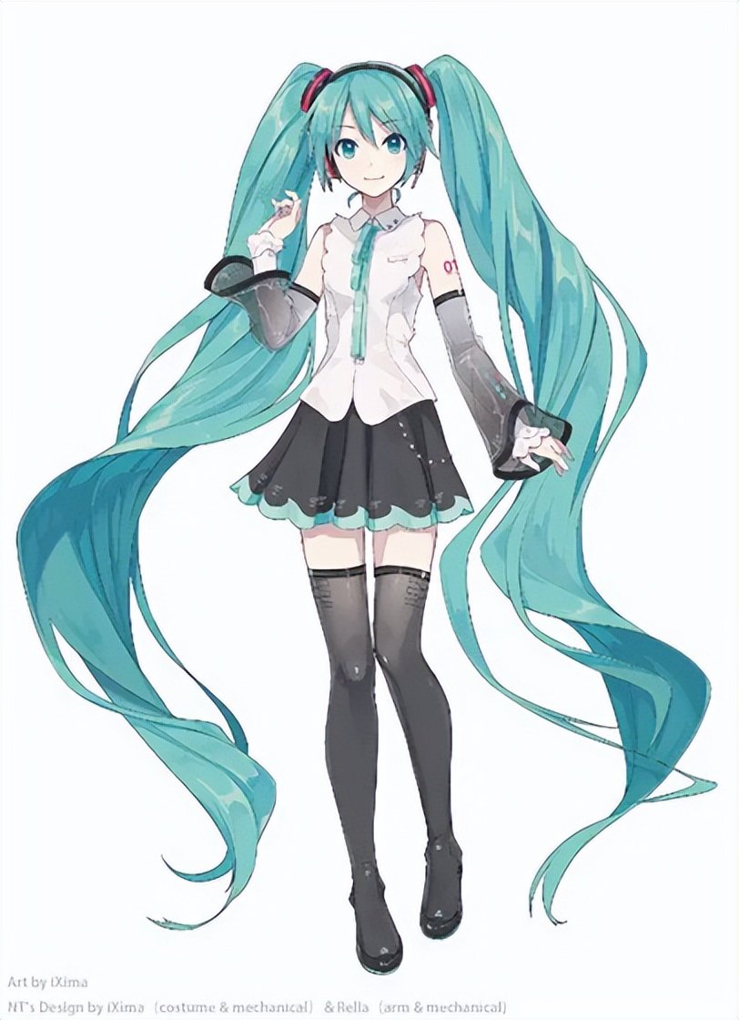 初音未来的发型图片,再过30年初音未来会过时吗