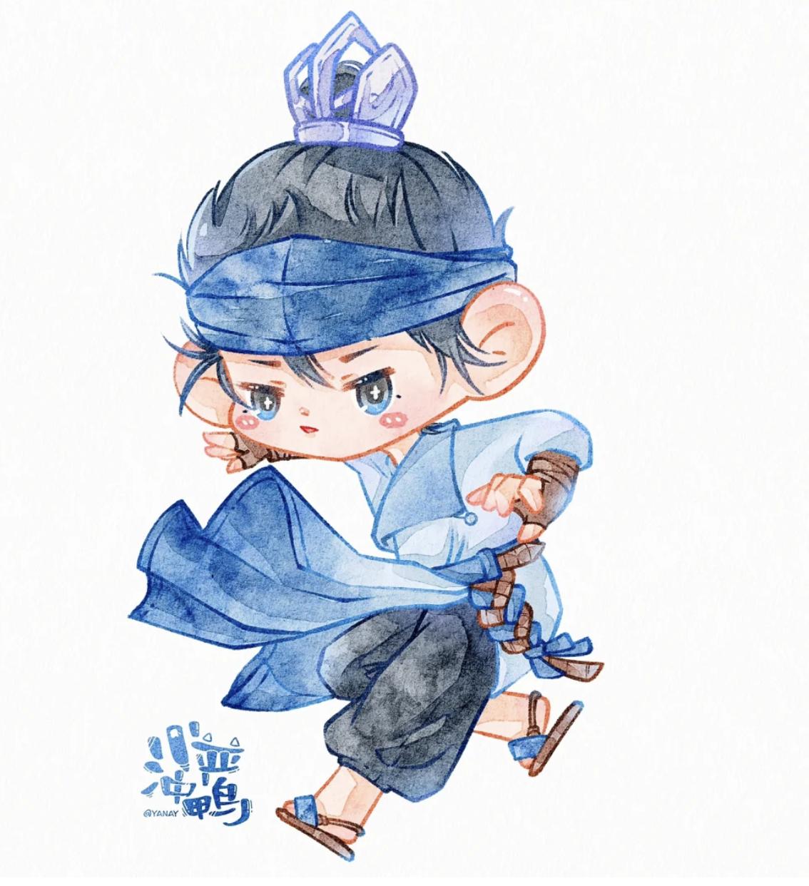 简约小人插画哪里下载,插画可爱小清新动漫