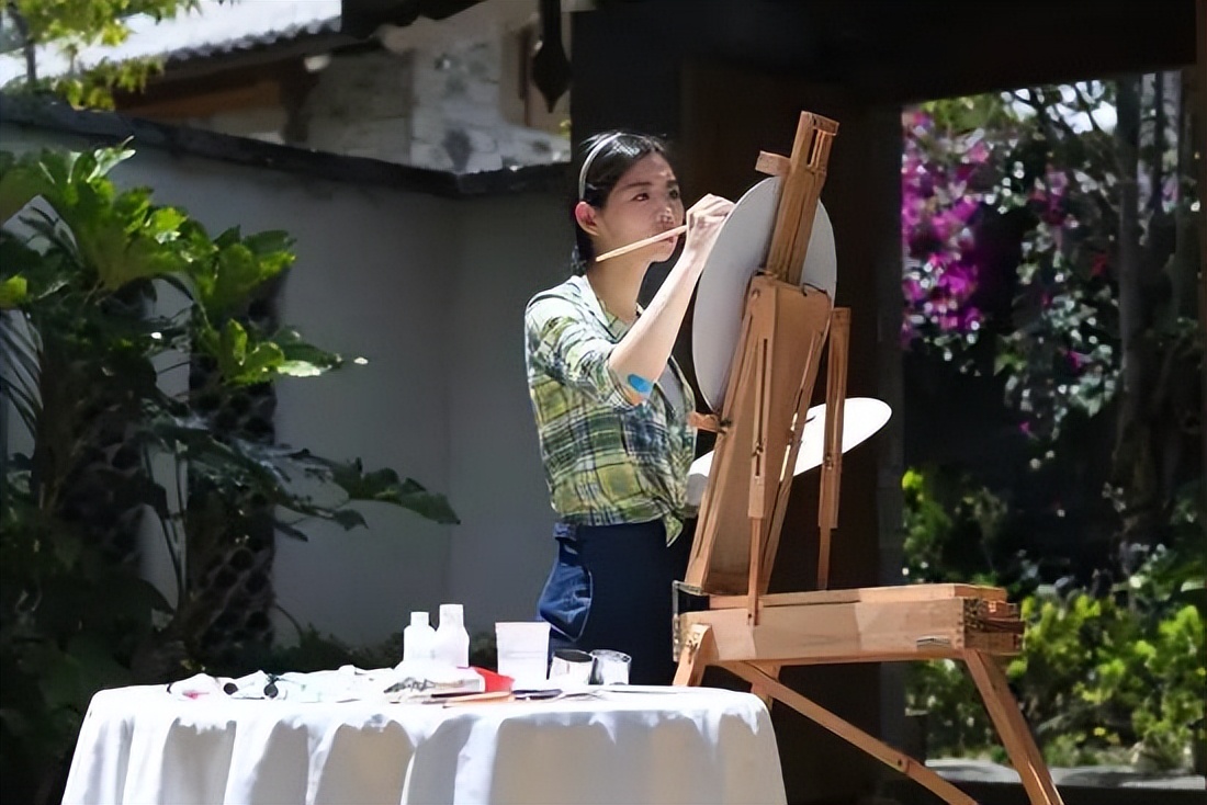 刘诗诗彩色铅笔画,刘诗诗立体画