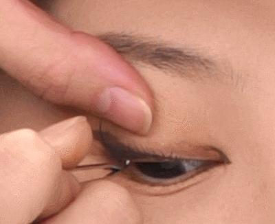 3ceovertake内双肿眼泡眼妆教程,单眼皮肿眼泡内双下垂眼妆画法