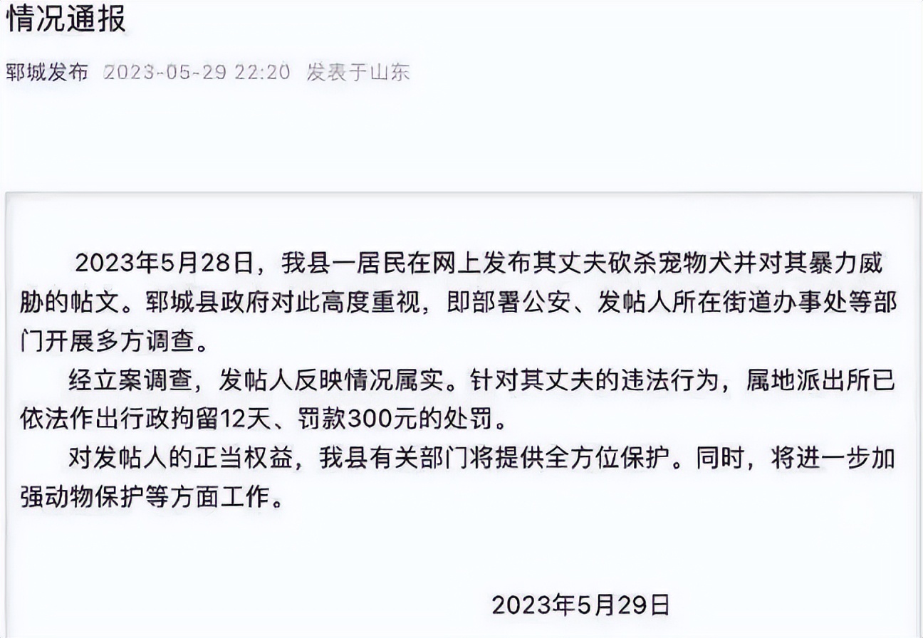 男子家暴砍死柯基,山东一家暴男砍杀狗狗