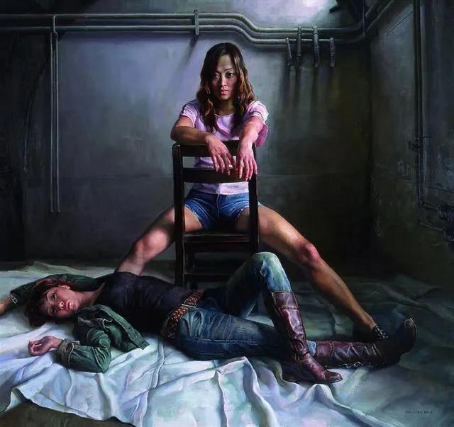 年轻漂亮女老师简笔画逼真,女教授工笔画欣赏