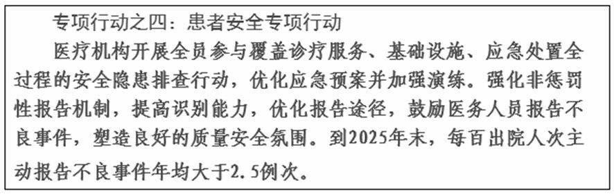 2021国家医疗质量改进目标,国家医疗卫生能力提升年行动