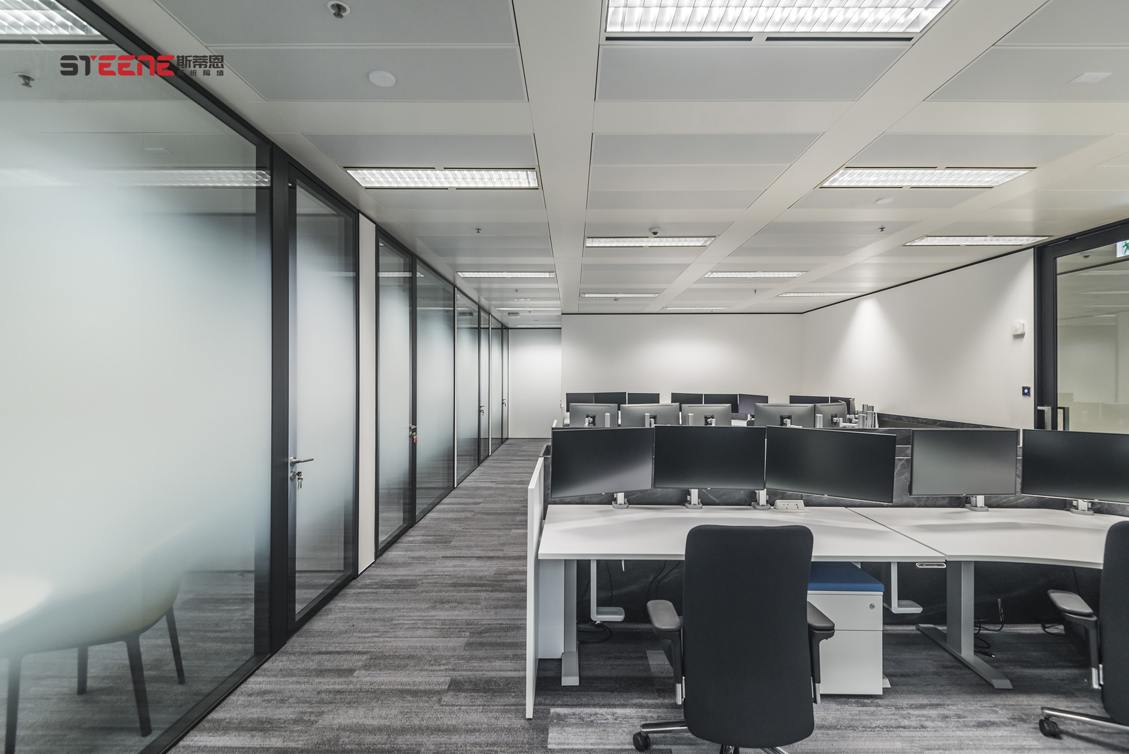 全景玻璃隔断有哪种,隐框玻璃隔断图片