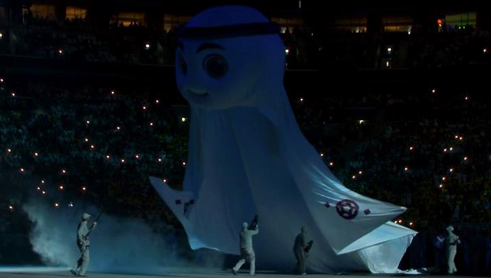 2022世界杯开幕式吉祥物入场,世界杯开幕式吉祥物