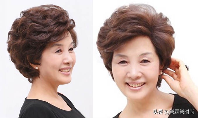 中年女士短发卷发,适合中年人的卷发造型中短发