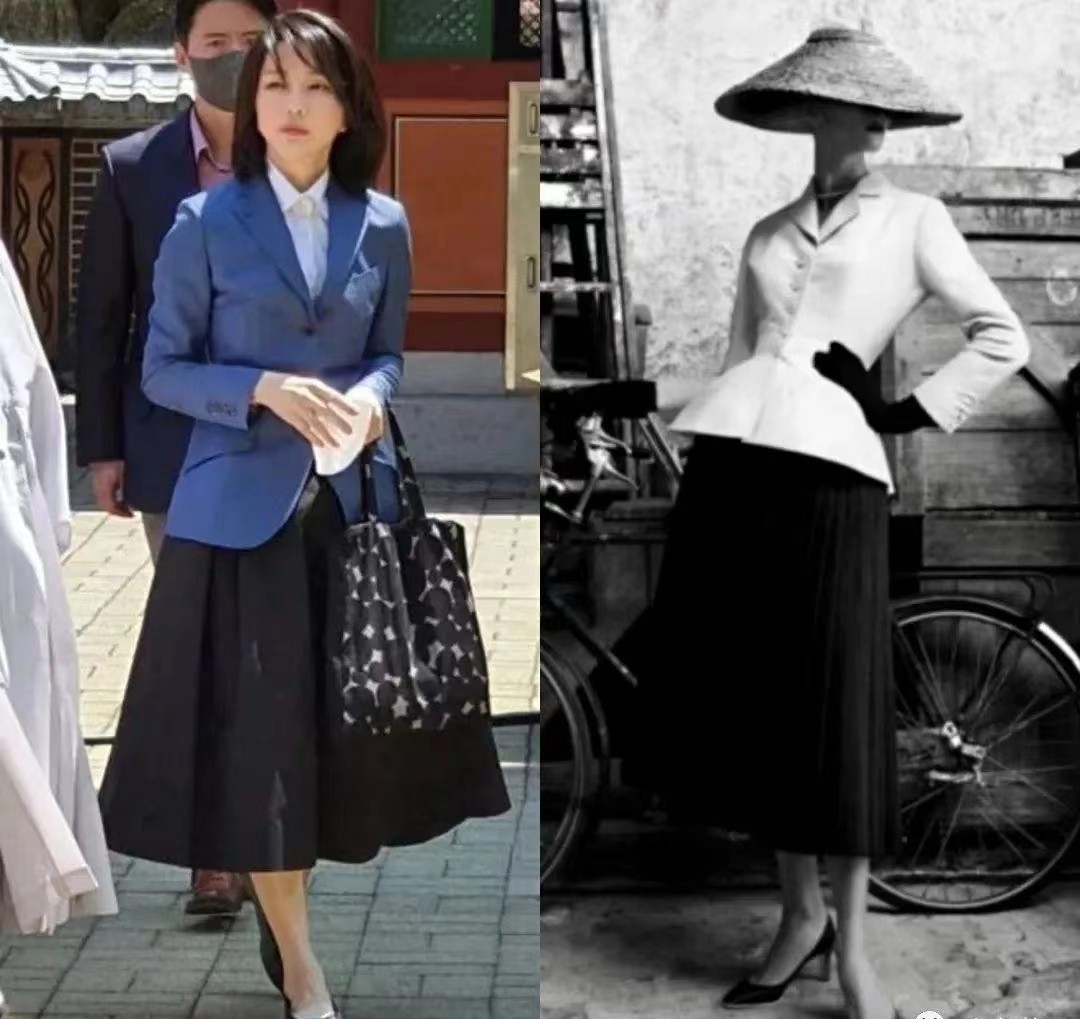 韩国第一夫人英国照,50岁韩国第一夫人亮相巴黎