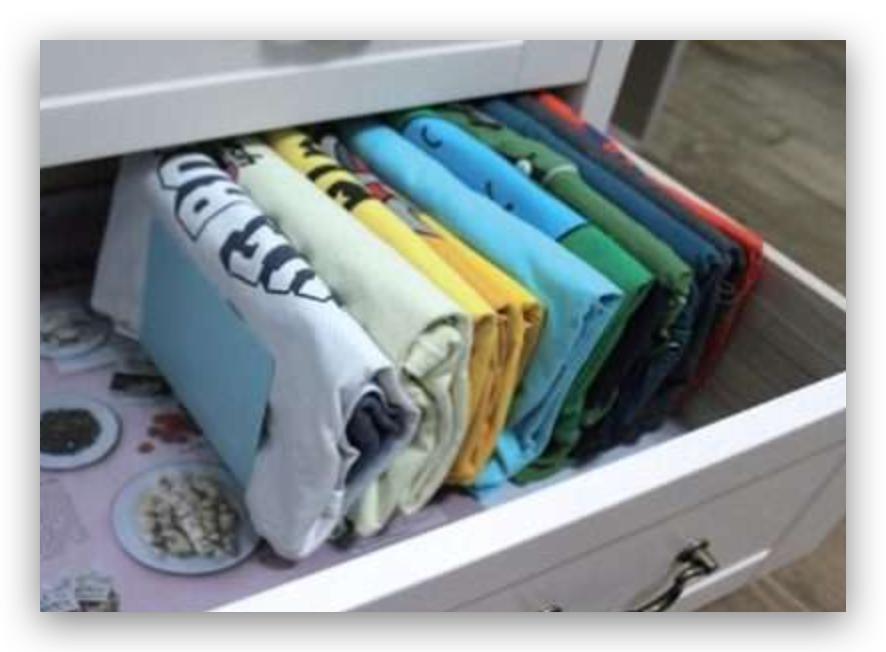 长衣服的收纳折叠方法,各种衣服收纳折叠方法