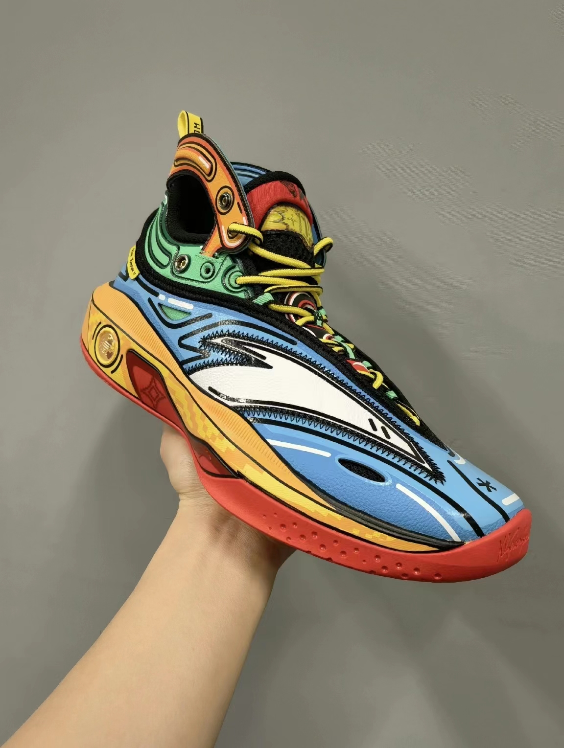 安踏kt8二次元篮球鞋,安踏kt8血金