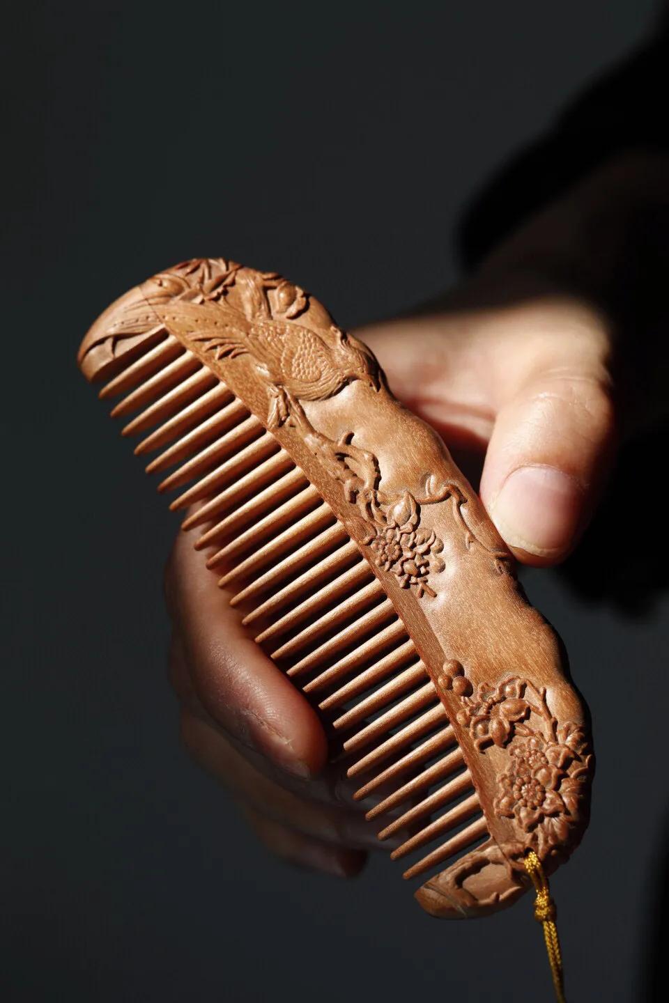 檀木养发梳子推荐,檀木养发梳