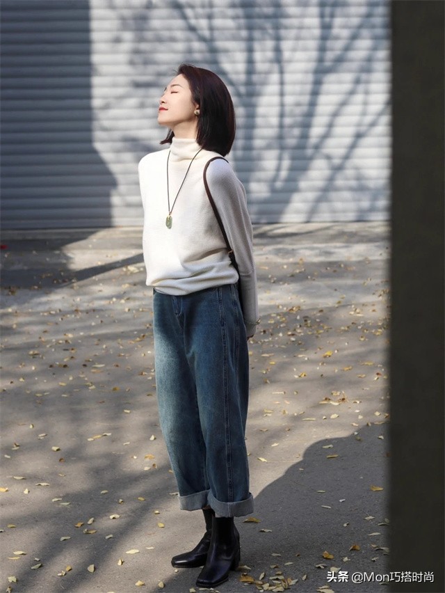 今冬火了一种靴子叫“方头靴”，脚宽腿粗的女生也能驾驭，特显瘦