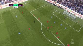 曼城丁丁精彩进球,曼城利物浦2-2萨内进球