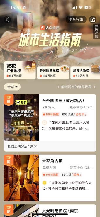 全国网友围观胡歌“同款攻略”，苏州、青岛、桂林、北京用户搜索热度高