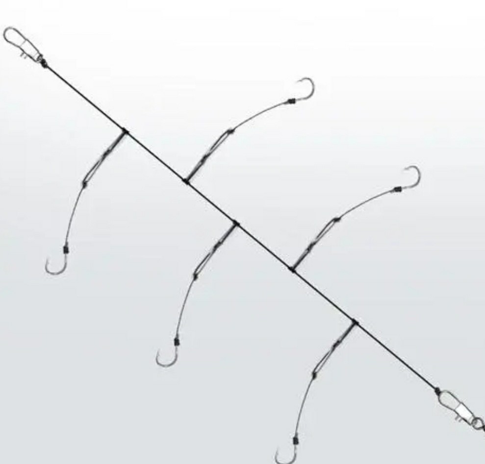 冬季矶竿打串钩的技巧,矶竿串钩绑法大全