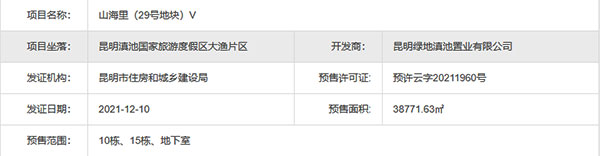 绿地滇池国际健康城山重院11地块,绿地滇池国际健康城1-1地块7栋