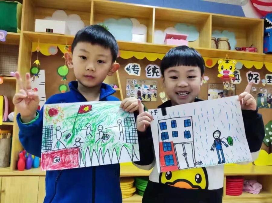 小孩子在学校画出来的问题有哪些,孩子对小学生活的向往和愿望绘画
