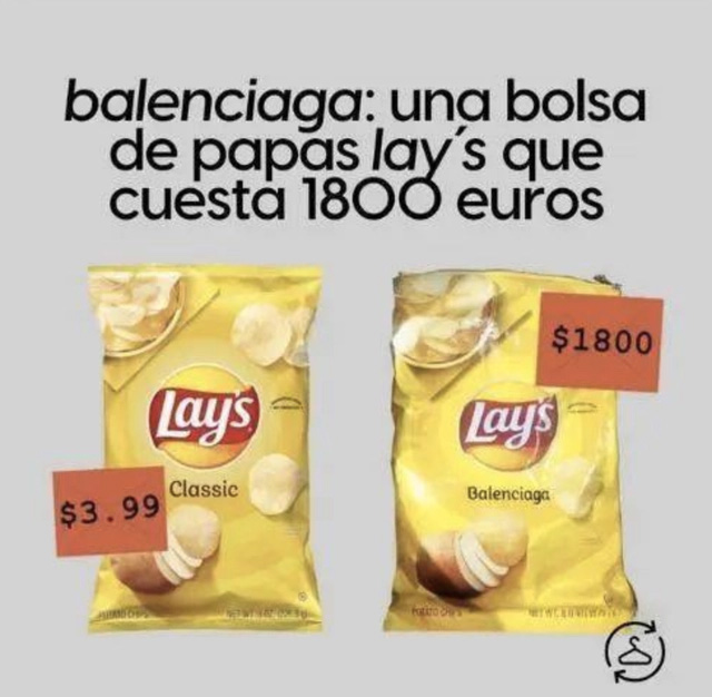 乐事薯片巴黎世家,对巴黎世家乐事薯片包的评价