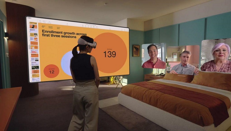 AppleVisionPro将配备“数字角色网络摄像头”，自动与视频聊天应用程序集成