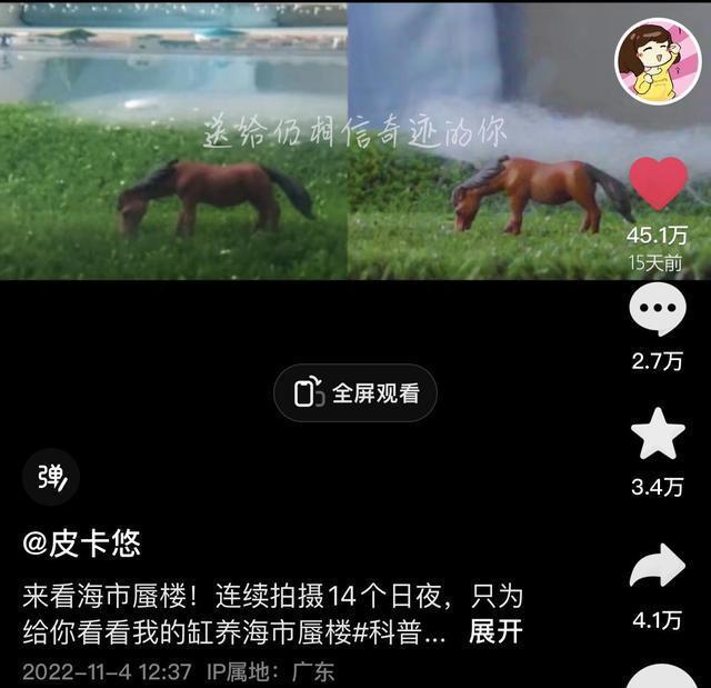 热闻|理科女生用鱼缸做出海市蜃楼，物理老师都来借视频……网友:太酷了！