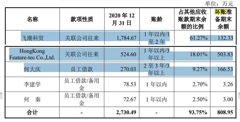 飞潮新材料股份有限公司,飞潮新材料