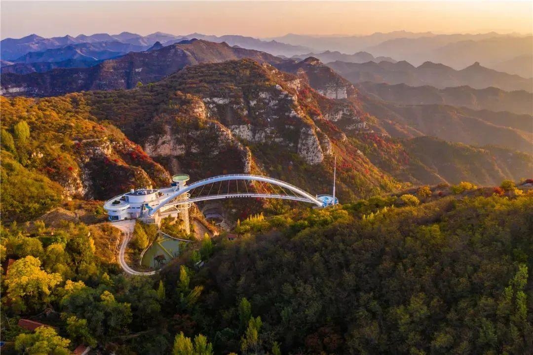 淄博潭溪山秋景,淄博看红叶最好的景点